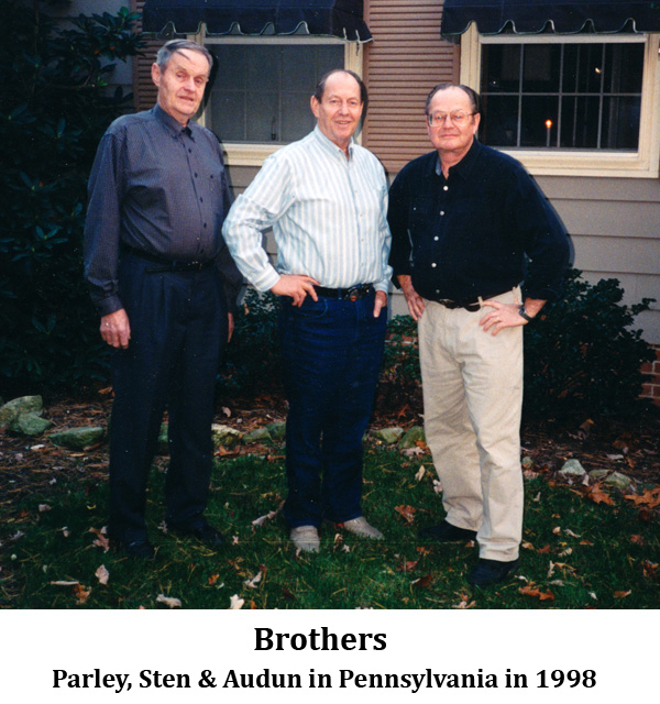 Brothers. Parley, Sten & Audun in Pennsylvania in 1998